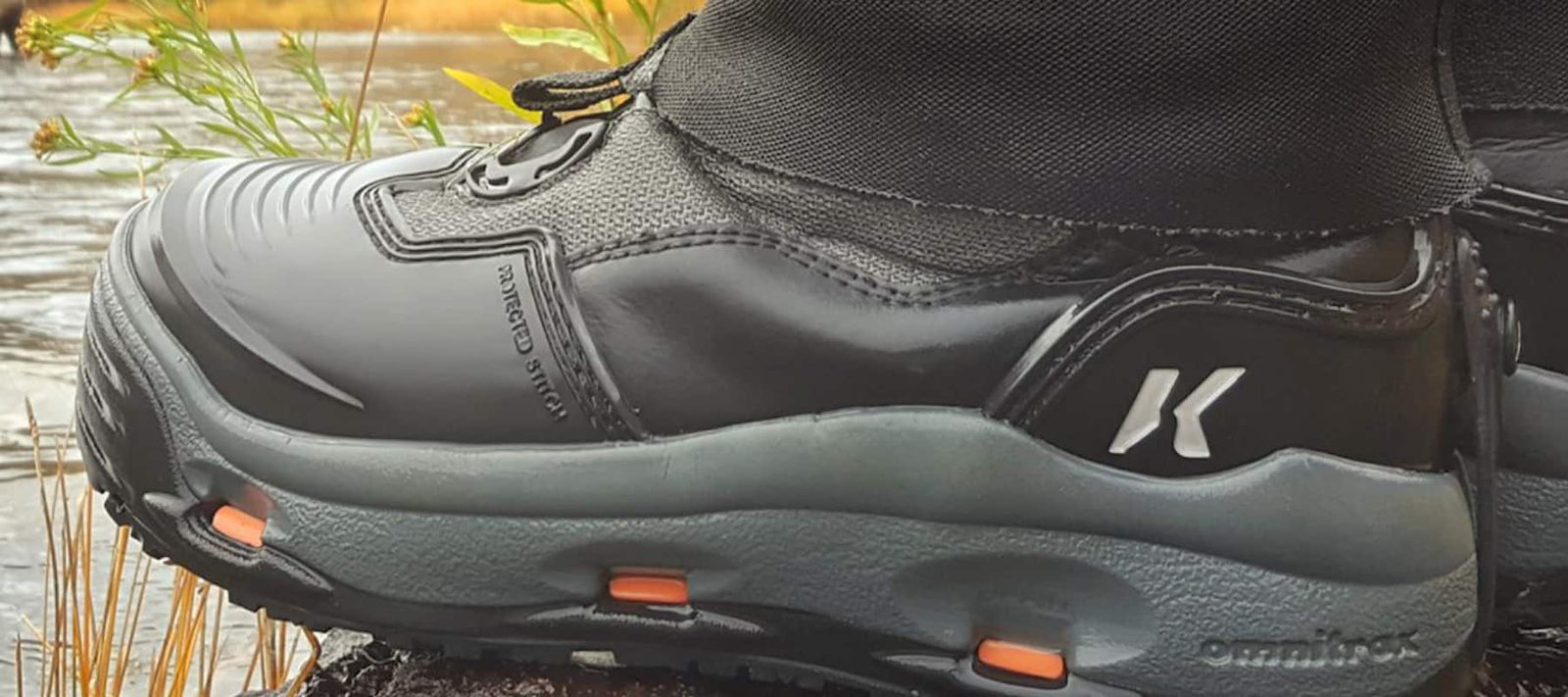 Korkers Wading Boots Next to the River