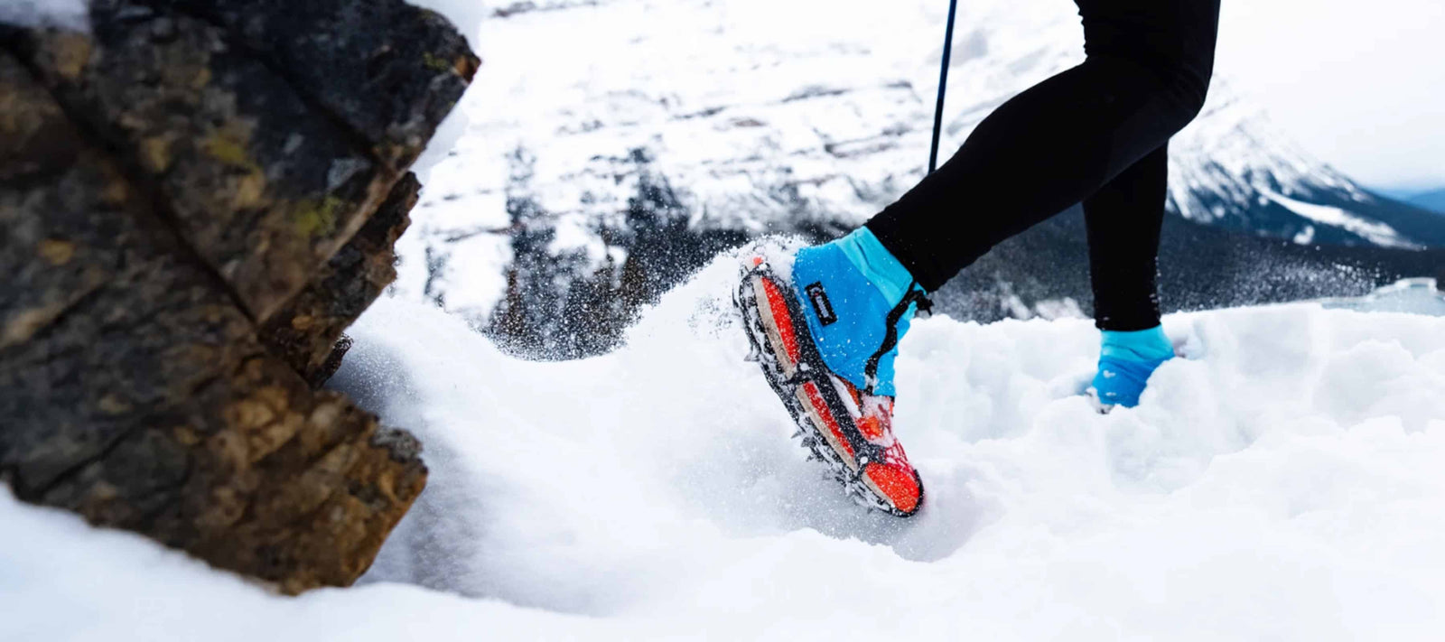 Kahtoola Gaiters can be used to keep out debris and snow for hiking and trail running