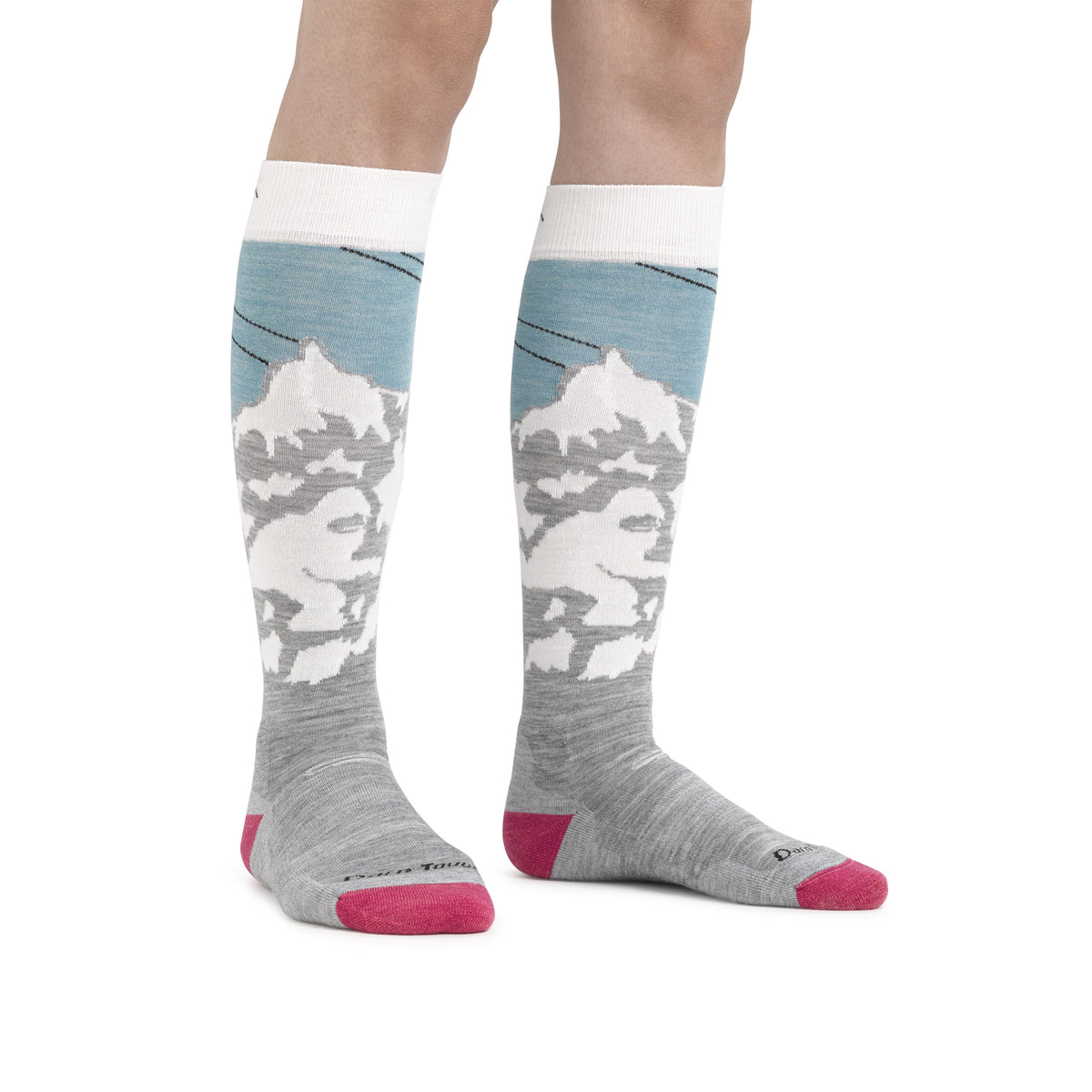 Darn Tough Women's Yeti Midweight Ski & Snowboard Sock - Over the Calf w/ Cushion