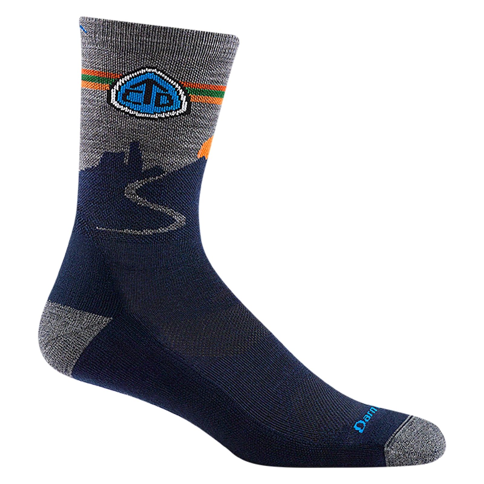 64224918356621 Darn Tough Mens CDT Lightweight Hiking Sock Micro Crew with Cushion Hero