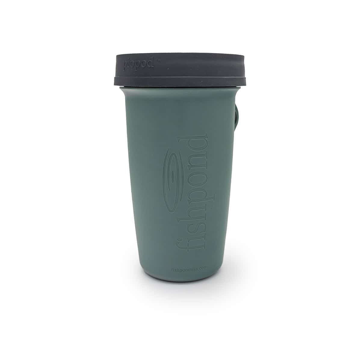 816332012112 Fishpond Largemouth PIOPOD Steelhead Blue Micro Trash Cupholder Container Front