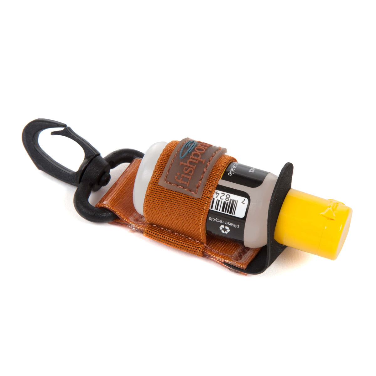 816332012341 FH CO Fishpond Floatant Bottle Holder Cutthroat Orange With Dry Fly Floatant