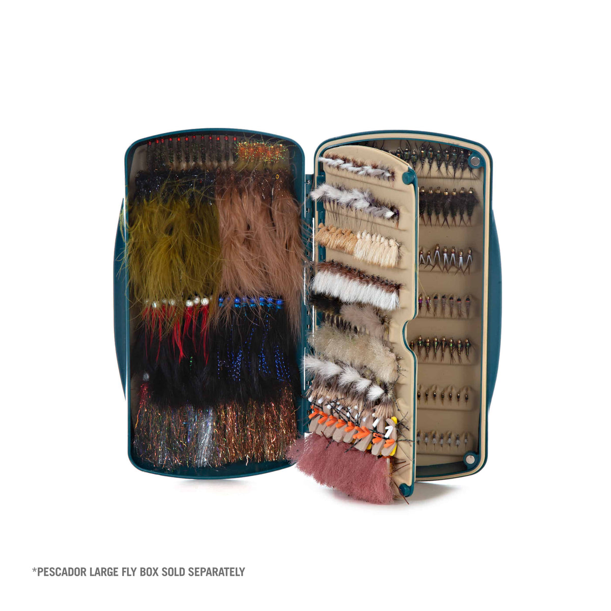 816332014345 B08N8M55GX TPL L Fishpond Tacky Pescador Fly Box Large Leaflet Extra Fly Box Insert Page Loaded With Freshwater Flies