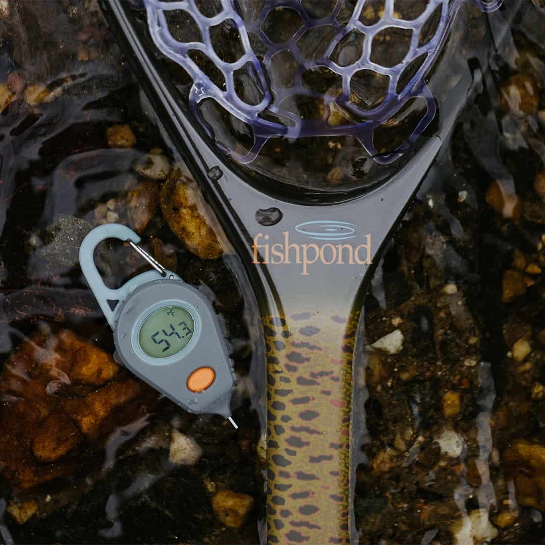 816332016202 Fishpond Riverkeeper Digital Fishing Thermometer On Nomad Net In Stream