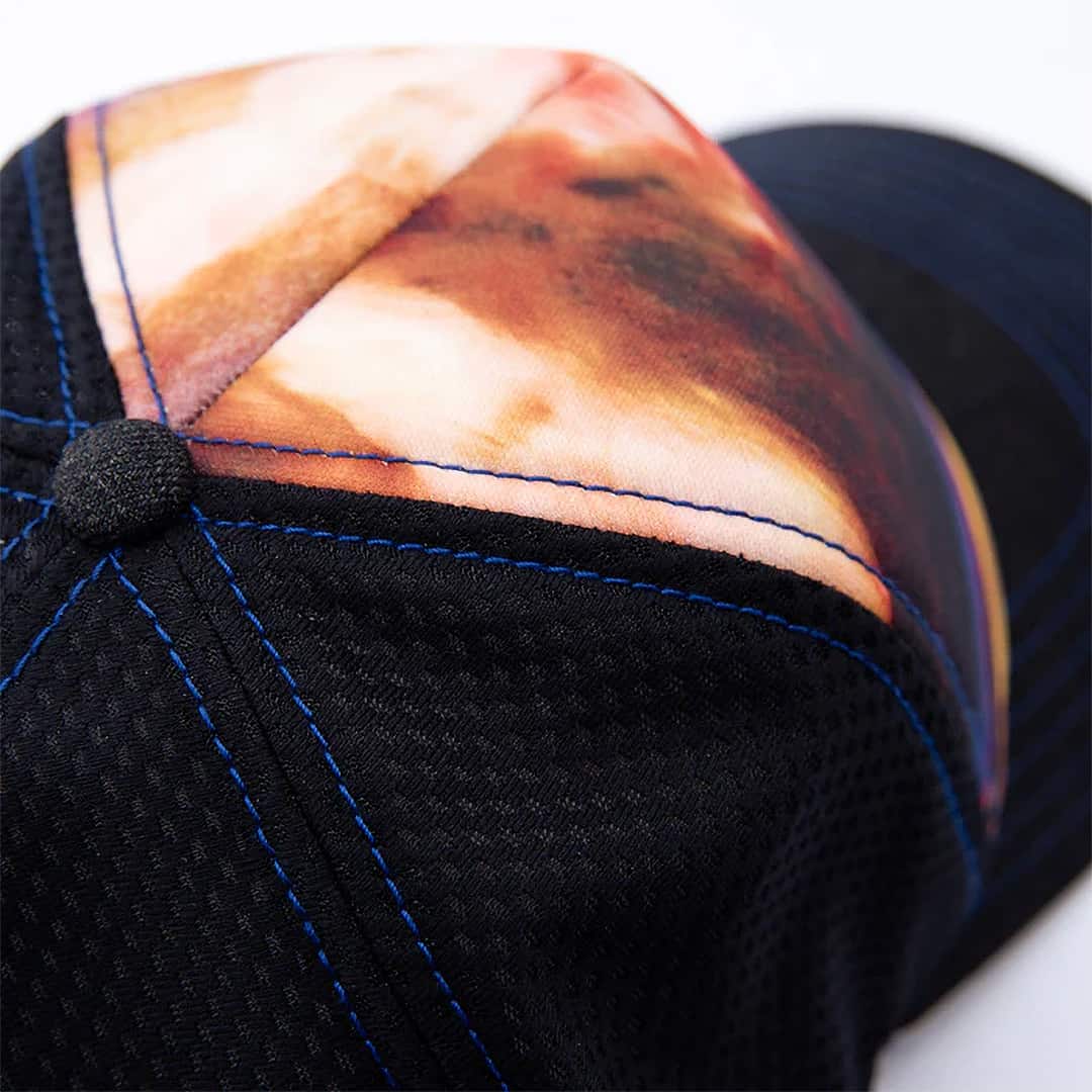 850029265016 art 4 all stormy skies trucker hat by abby paffrath featuring moody sky artwork breathable mesh detail