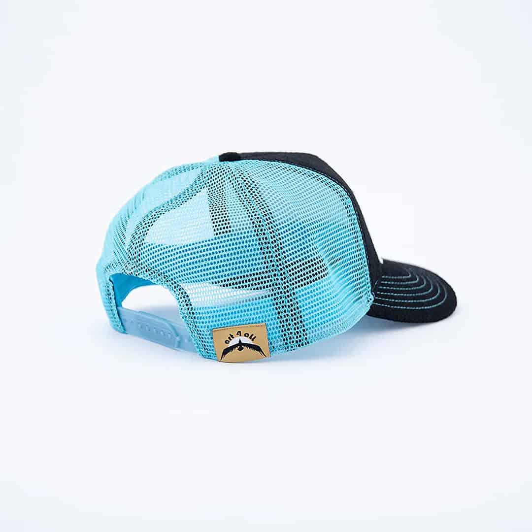 850029265214 art 4 all abby paffrath magpies trucker hat three quarter rear