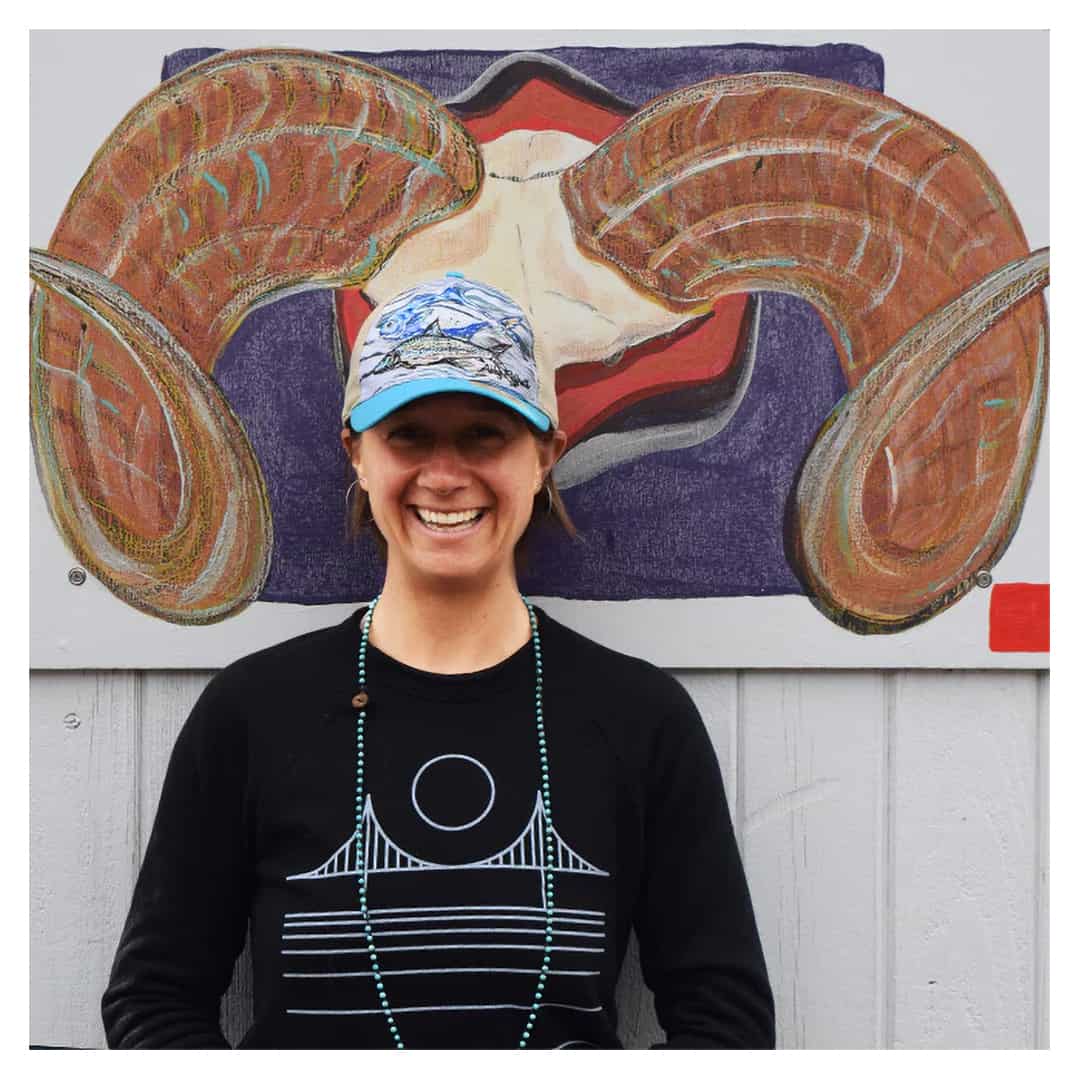854740008891 art 4 all abby paffrath bone and permit fishing unstructured low profile trucker hat lifestyle