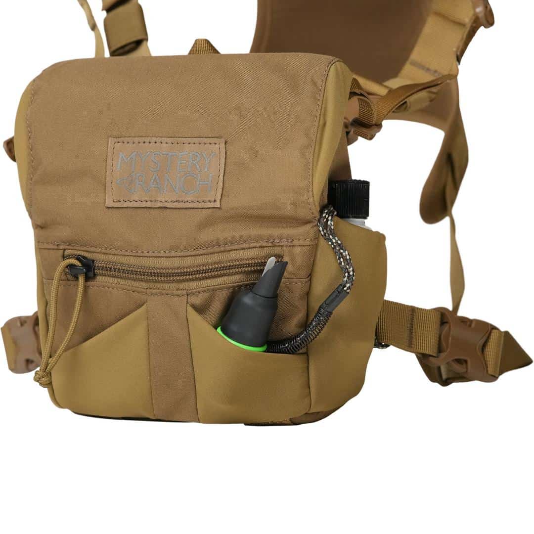 888564191477 Mystery Ranch Bino Harness 10x Coyote Call Detail