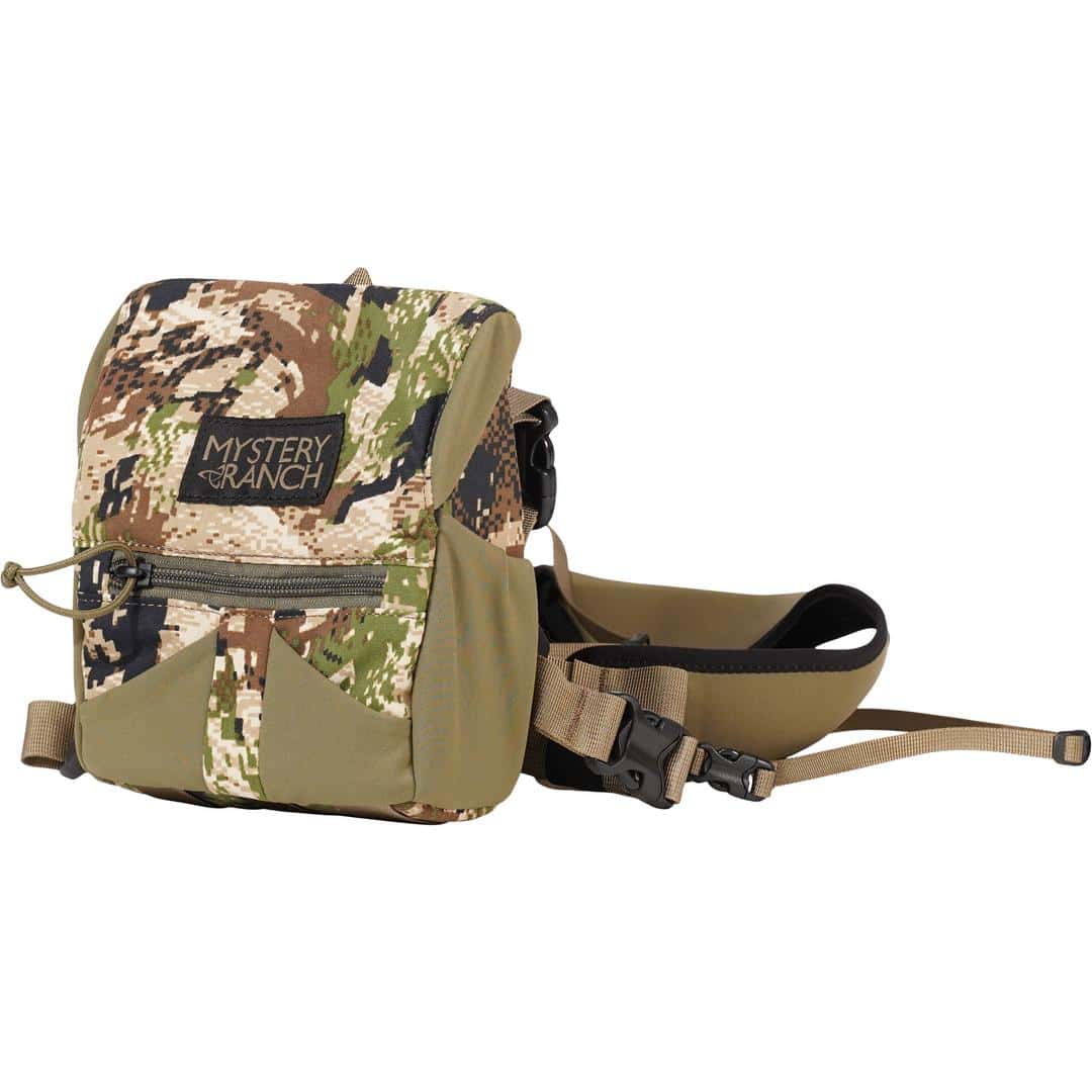 888564191491 Mystery Ranch Bino Harness 10x Foilage Sub Alpine 3QTR