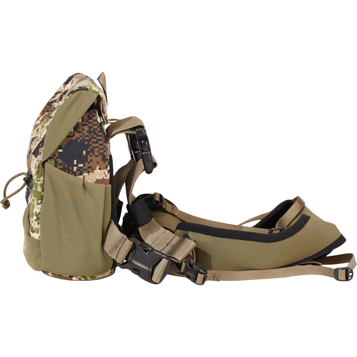 888564191491 Mystery Ranch Bino Harness 10x Foilage Sub Alpine Side