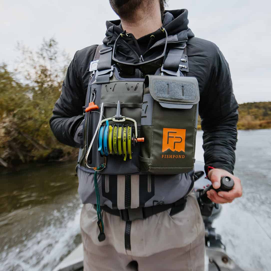 New 2025 816332016226 Fishpond Stormshadow Chest Pack Water Resistant Fly Fishing Chest Pack Front Closeup