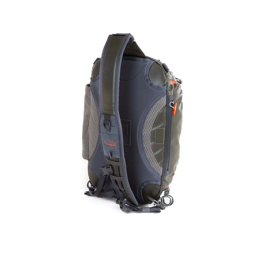 New 2025 816332016233 Fishpond Stormshadow Sling Pack Water Resistant Ambidextrous Fly Fishing Sling Pack Back