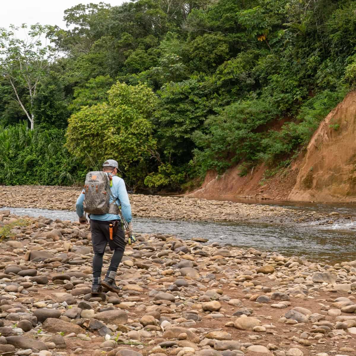 TSB-ESC 816332016332 Fishpond Thunderhead Submersible Backpack Fully Waterproof Fishing Backpack Eco Shadowcast Camo Newstream Model New 2024 On The River