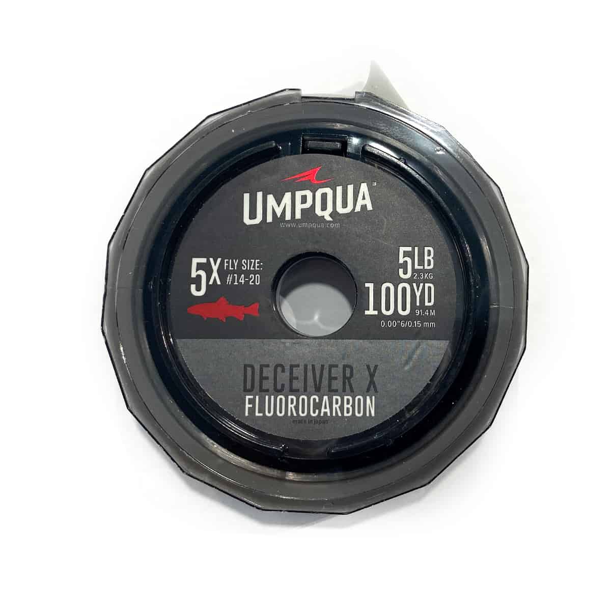 umpqua deceiver x trout fly fishing fluorocarbon tippet 100 yd spool