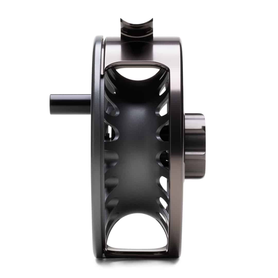 waterworks lamson remix fly reel smoke 5 side profile