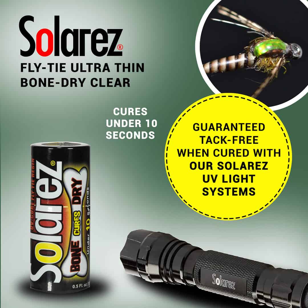 728392758131 Solarez Bone Dry Clear Ultra Thin Uv Cure Resin Fly Tying Flyer Features Use Solarez Cure Light
