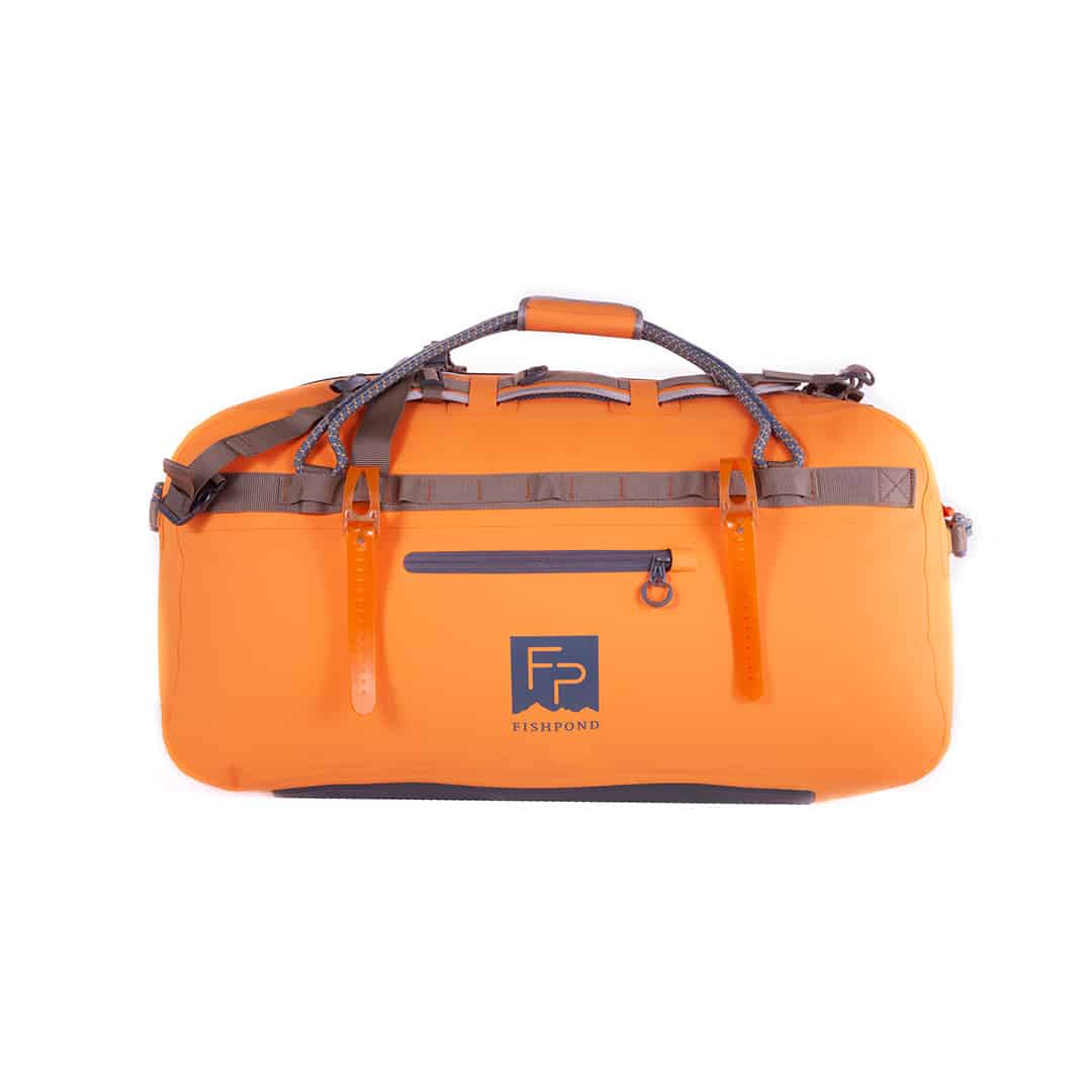 TLSD-ECO 816332015120 Fishpond Thunderhead Large Submersible And Waterproof Duffel Bag Newstream Model 2022 Cutthroat Orange Side 2