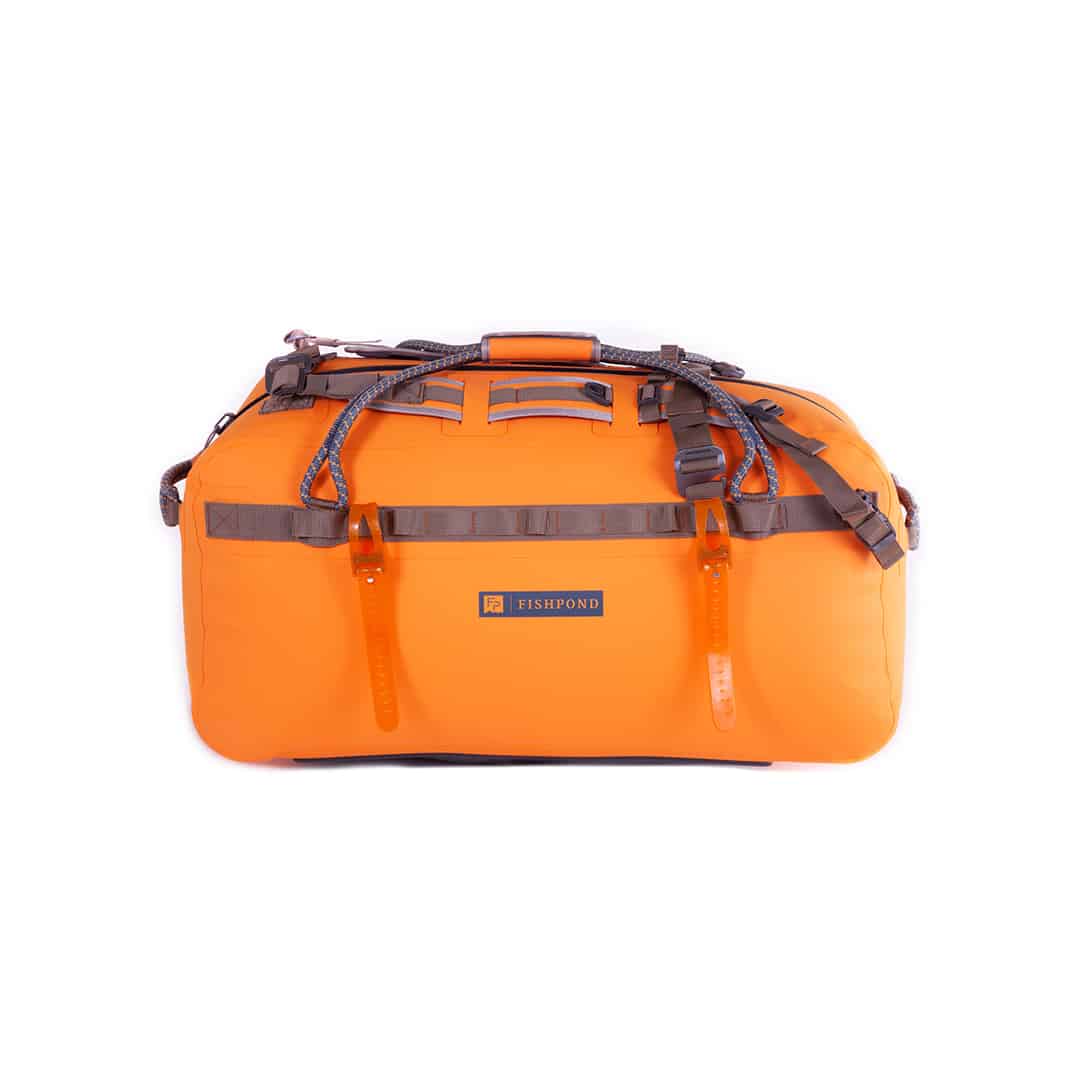 TLSD-ECO 816332015120 Fishpond Thunderhead Large Submersible And Waterproof Duffel Bag Newstream Model 2022 Cutthroat Orange Side 1