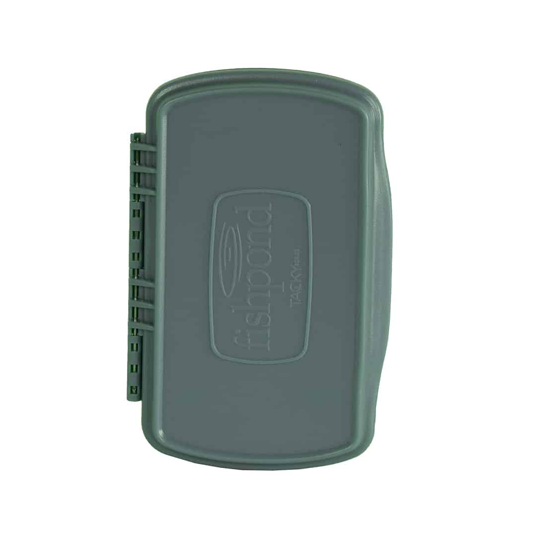 816332015632B135 TPFB-MP S SG Fishpond Tacky Pescador Waterproof Fly Box Small With MagPad Smoke Grey Closed Front
