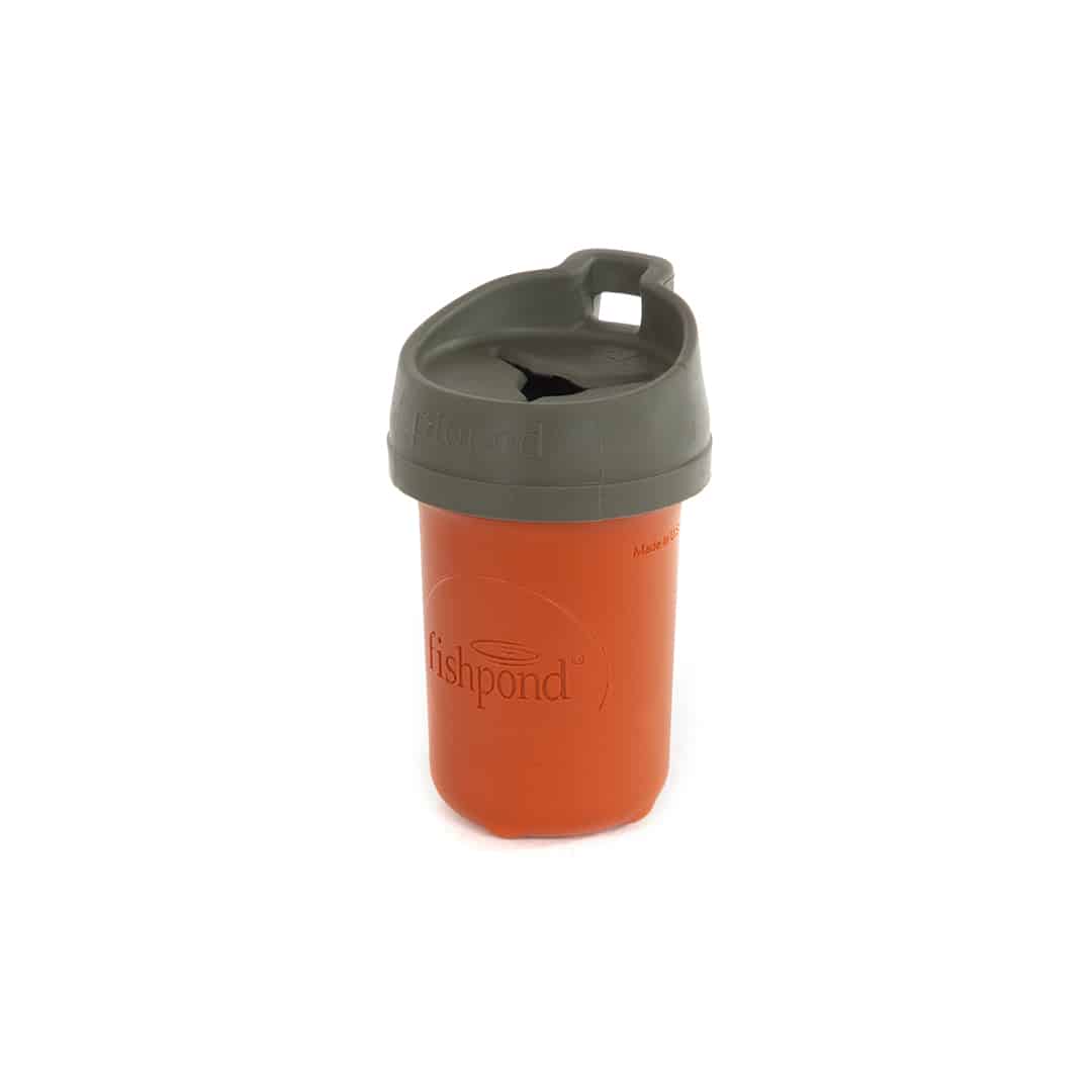 816332016011 PIO-CO Fishpond PIOPod 2.0 Cutthroat Orange Microtrash Container Pack it In Pack It Out