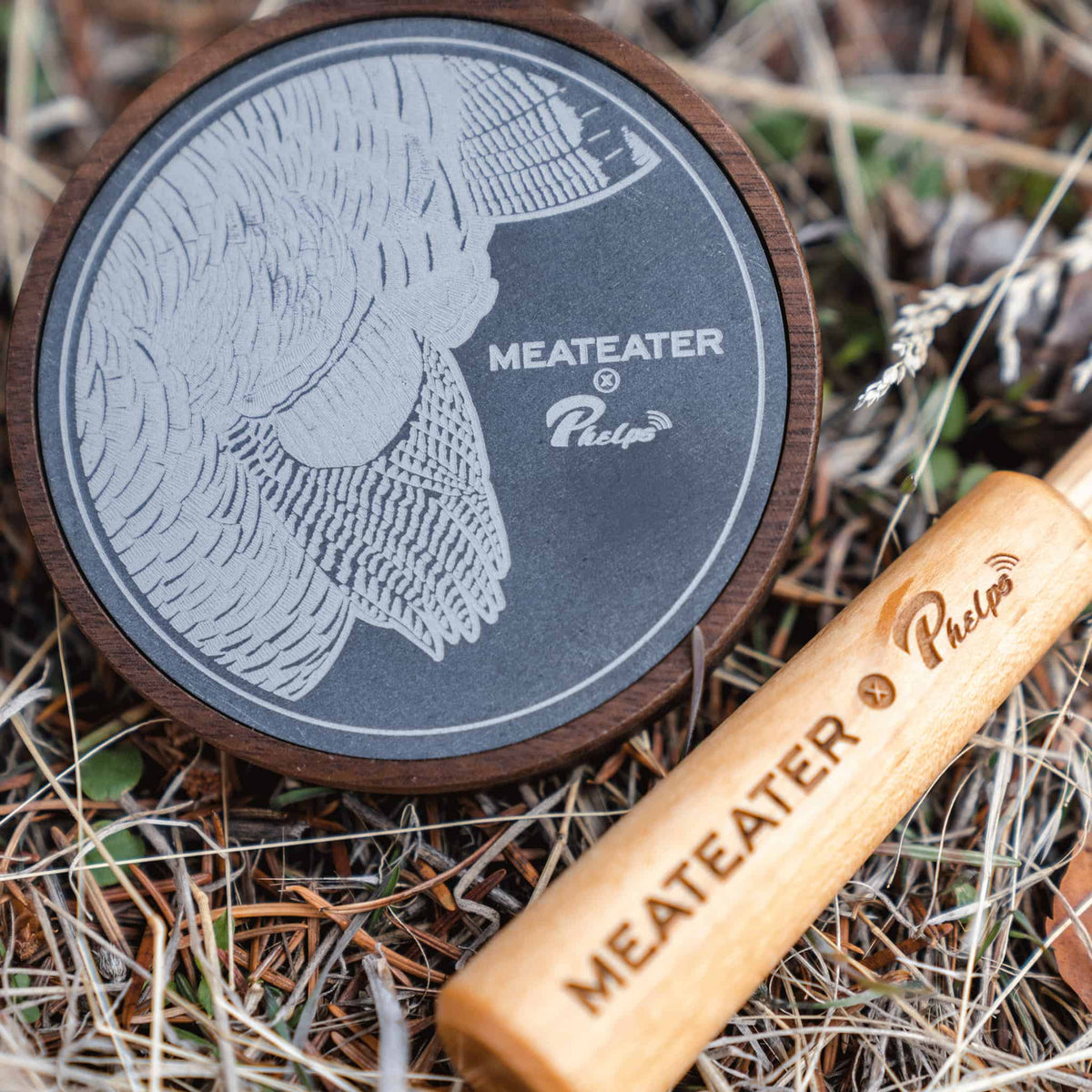 851182007550 meateater x phelps game calls slate over glass turkey pot call In the wild
