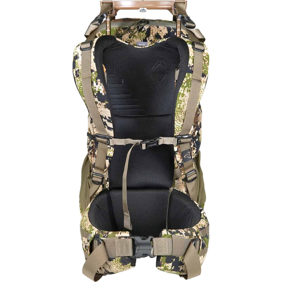 888564203477 112823 Mystery Ranch Men's Pop Up 40 Hunting Backpack Optifade Subalpine Back