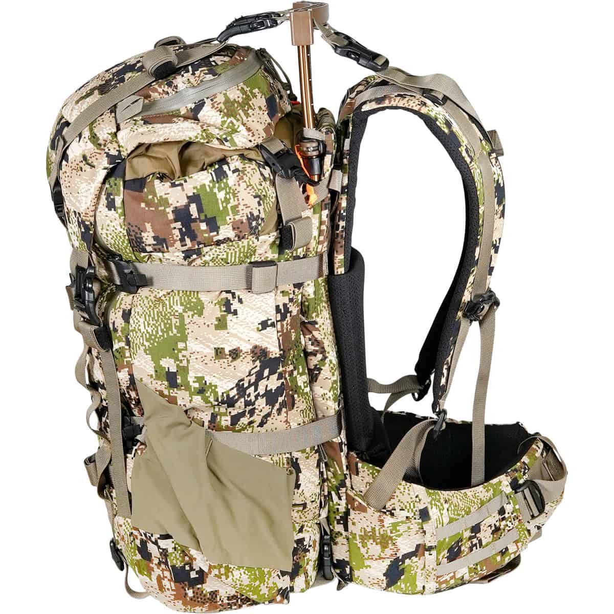 888564203477 112823 Mystery Ranch Men's Pop Up 40 Hunting Backpack Optifade Subalpine Side