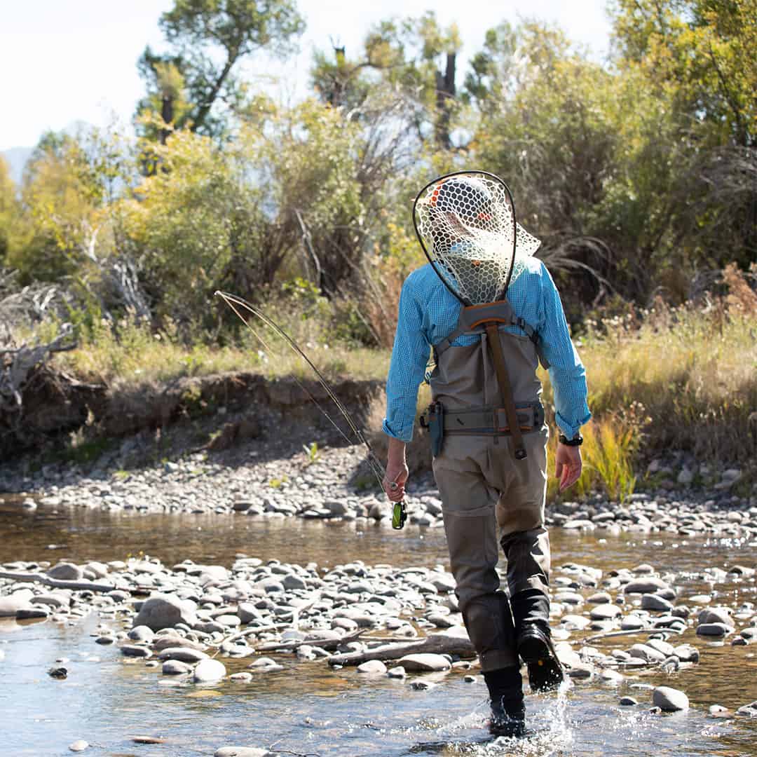 CCCPK 816332014772 Fishpond Canyon Creek Fly Fishing Chest Pack Back Detail With South Fork Wading Belt