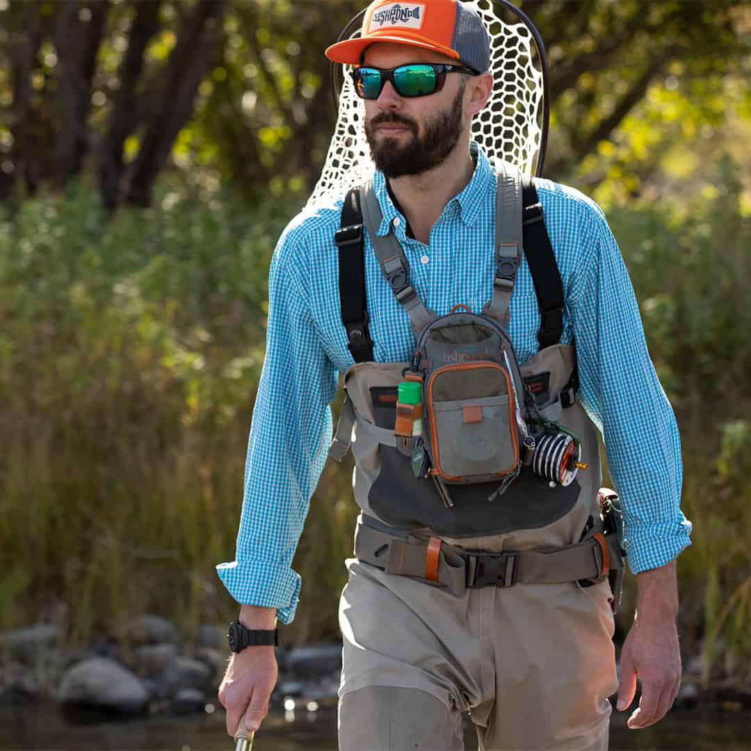 CCCPK 816332014772 Fishpond Canyon Creek Fly Fishing Chest Pack Walking On River