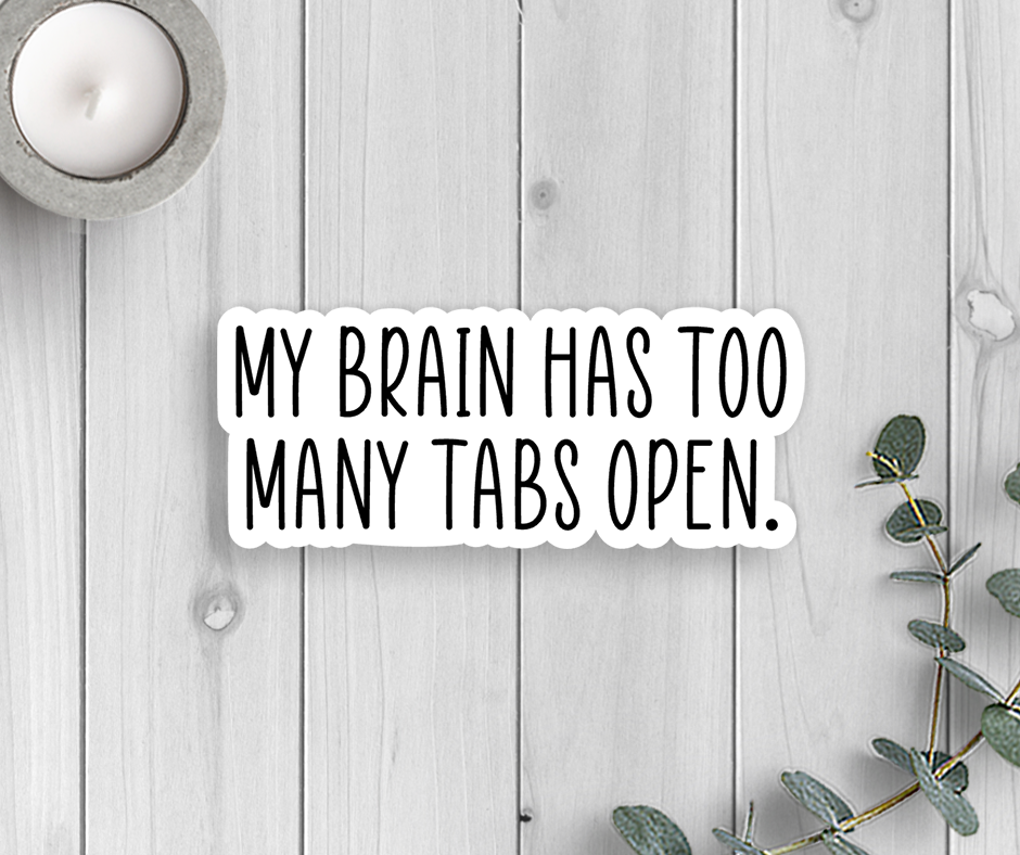 Expression Design Co - Brain Tabs Vinyl Sticker