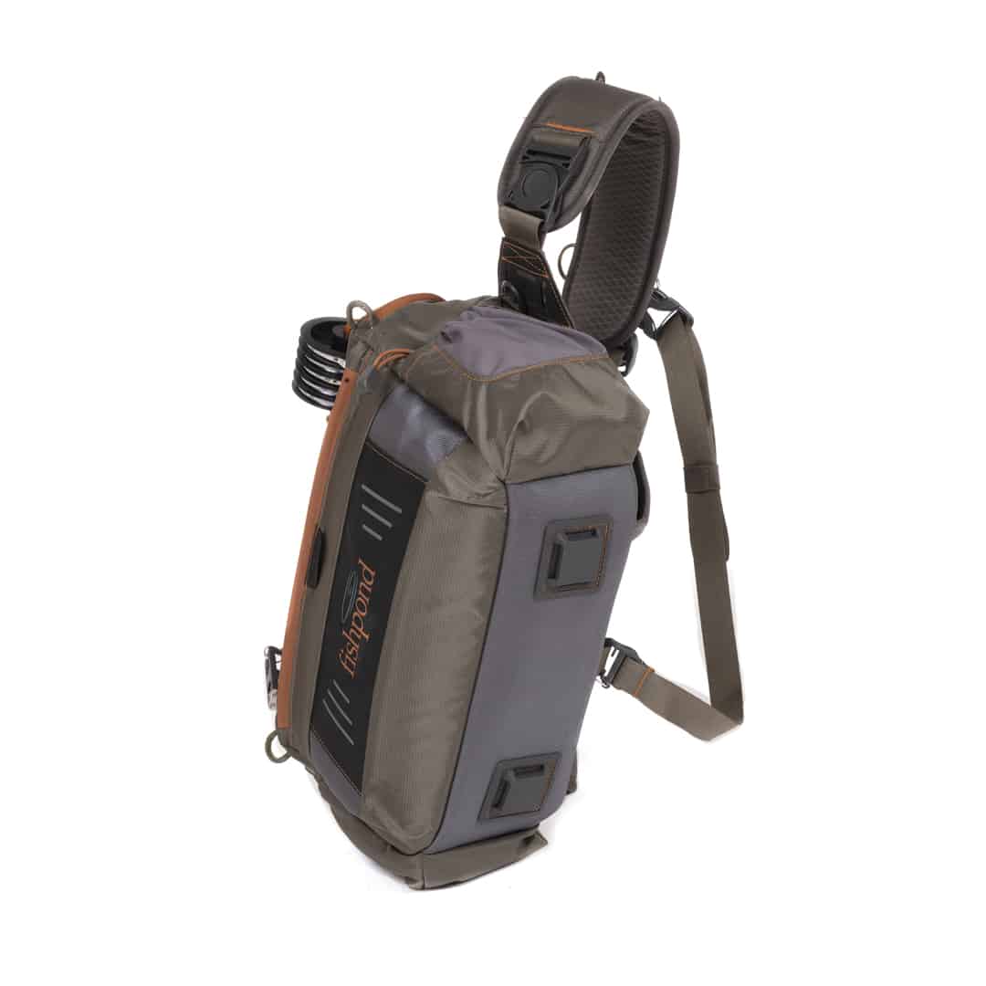 FHSP-G 816332012938 Fishpond Flathead Ambidextrous Fly Fishing Sling Pack Showing Bottom