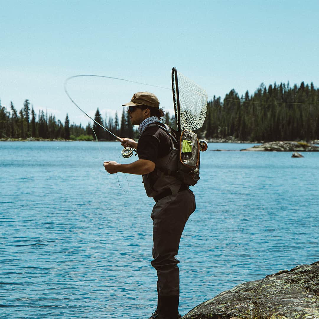 FHSP-G 816332012938 Fishpond Flathead Ambidextrous Fly Fishing Sling Pack Casting
