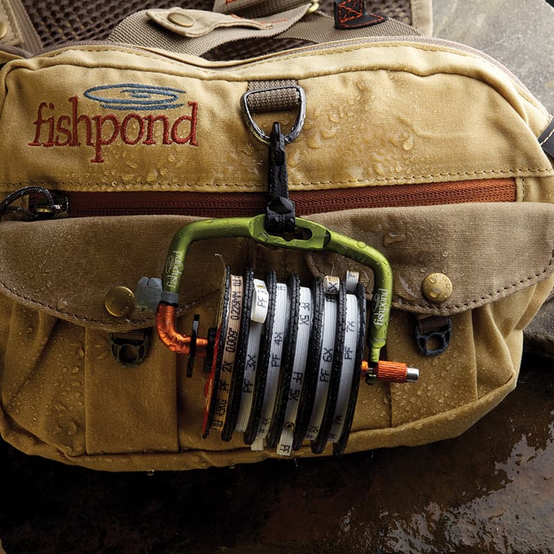 Fishpond Headgate Fishing Tippet Holder Tippet Dispenser on Fishpond Pack