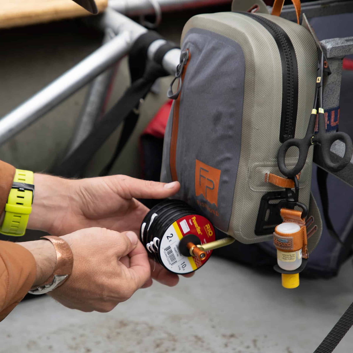 Fishpond Thunderhead Chest Pack Shale Waterproof Fishing Chest Pack With Headgate Tippet Accessory