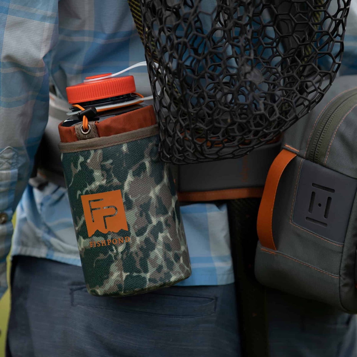 Fishpond Thunderhead Water Bottle Holder Riverbed Camo On Switchback Pro For Nalgene Bottles