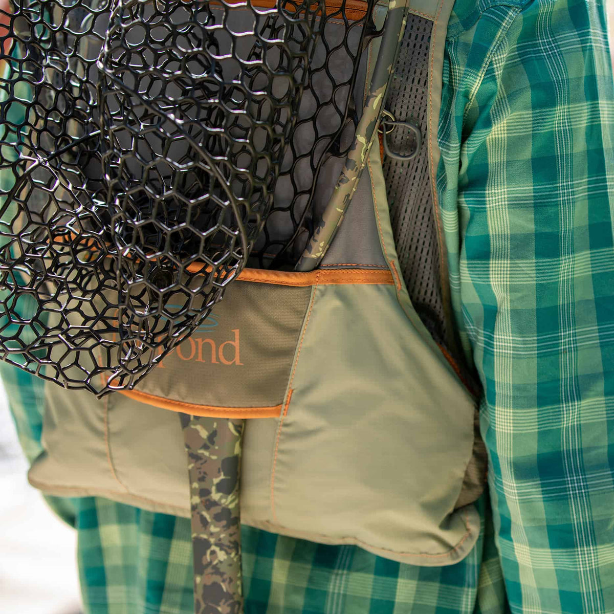 Fishpond Upstream Vest Mens Technical Fishing Vest Back Net Slot Detail