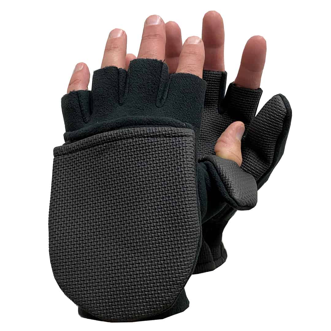 Glacier Glove Alaska River Series Flip Mitt Fingerless Glove Hero