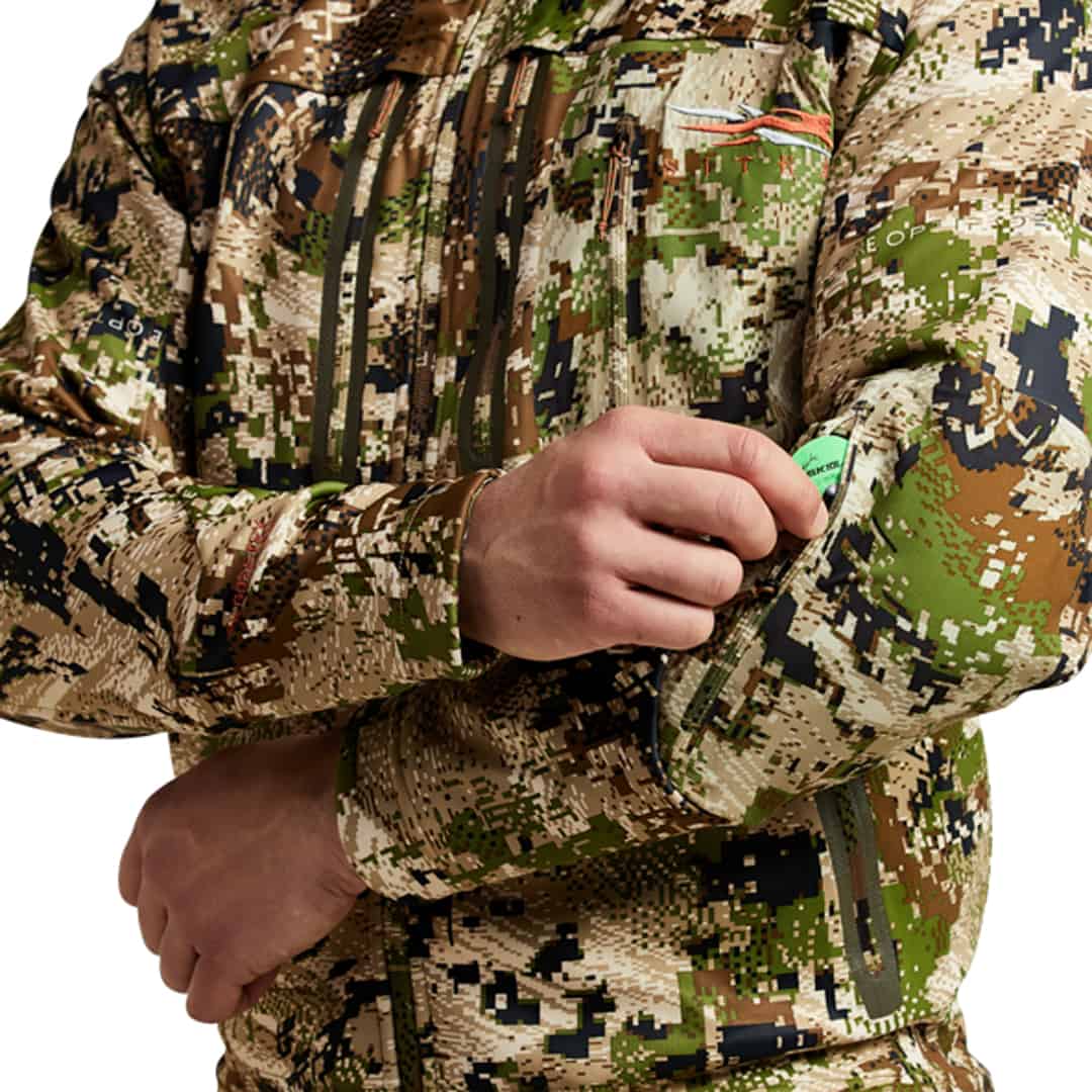 SITKA Big Game 2021 50032 SubAlpine Mens Jetstream Jacket Optifade Subalpine Studio Arm Detail