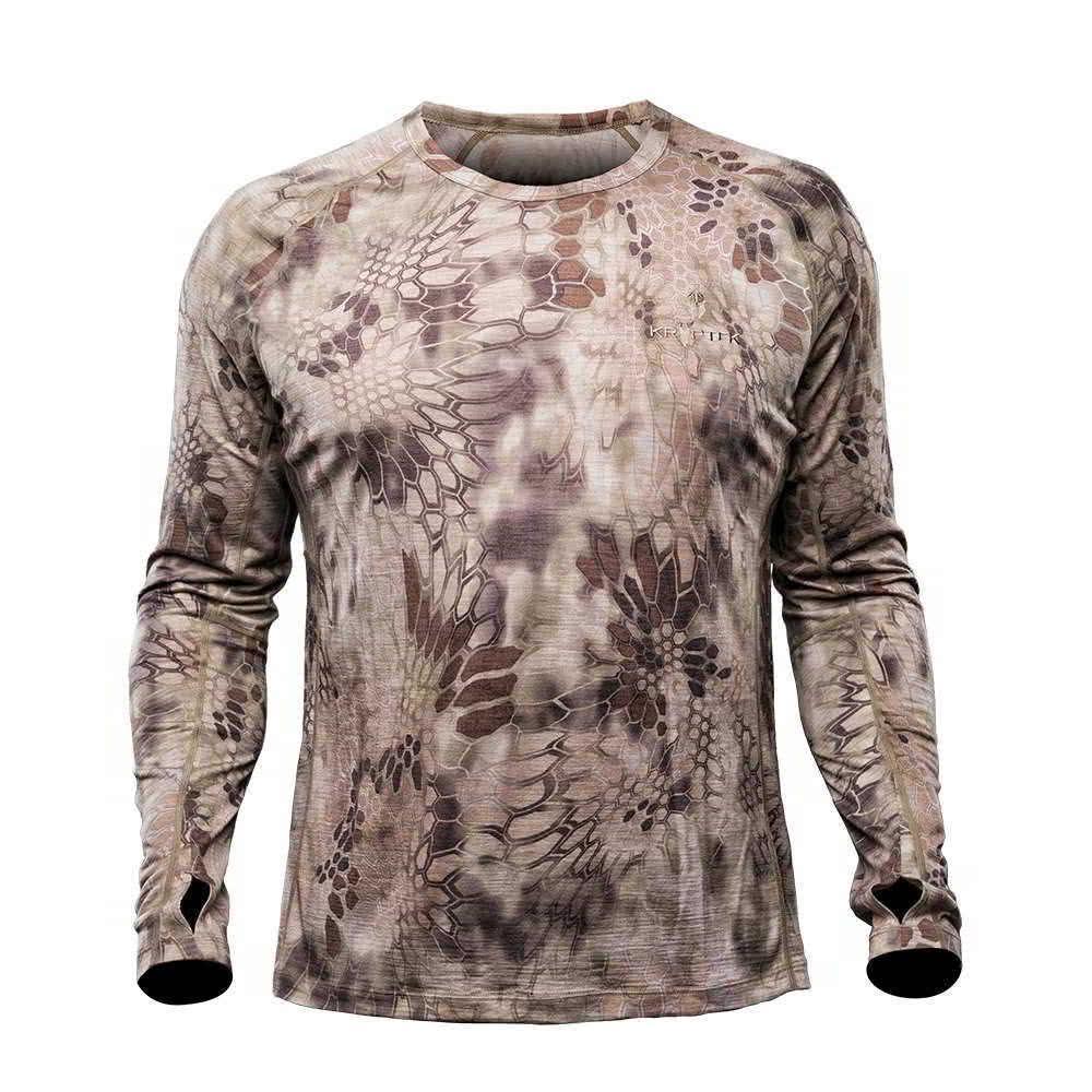 Kryptek Hoplite 2 II Merino Long Sleeve Crew Lightweight Shirt Highlander