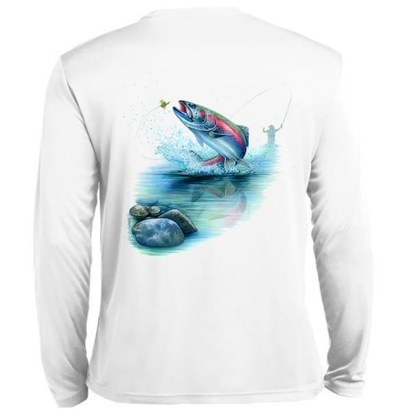 Majestic Outdoors Rainbow Trout Tech Tee - basin + bend