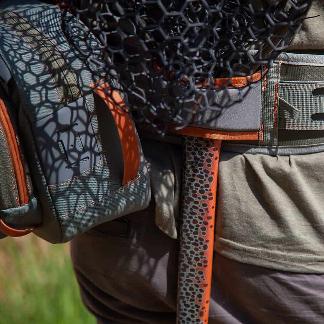 NMLN-SE 816332014925 Fishpond Nomad Mid Length Net Brown Trout Slab Limited Edition  In Holster