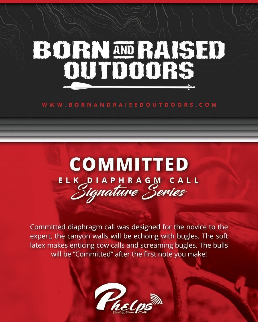 Phelps Game Calls Born and Raised Outdoors (BRO) Series - Committed Elk Diaphragm Call Package