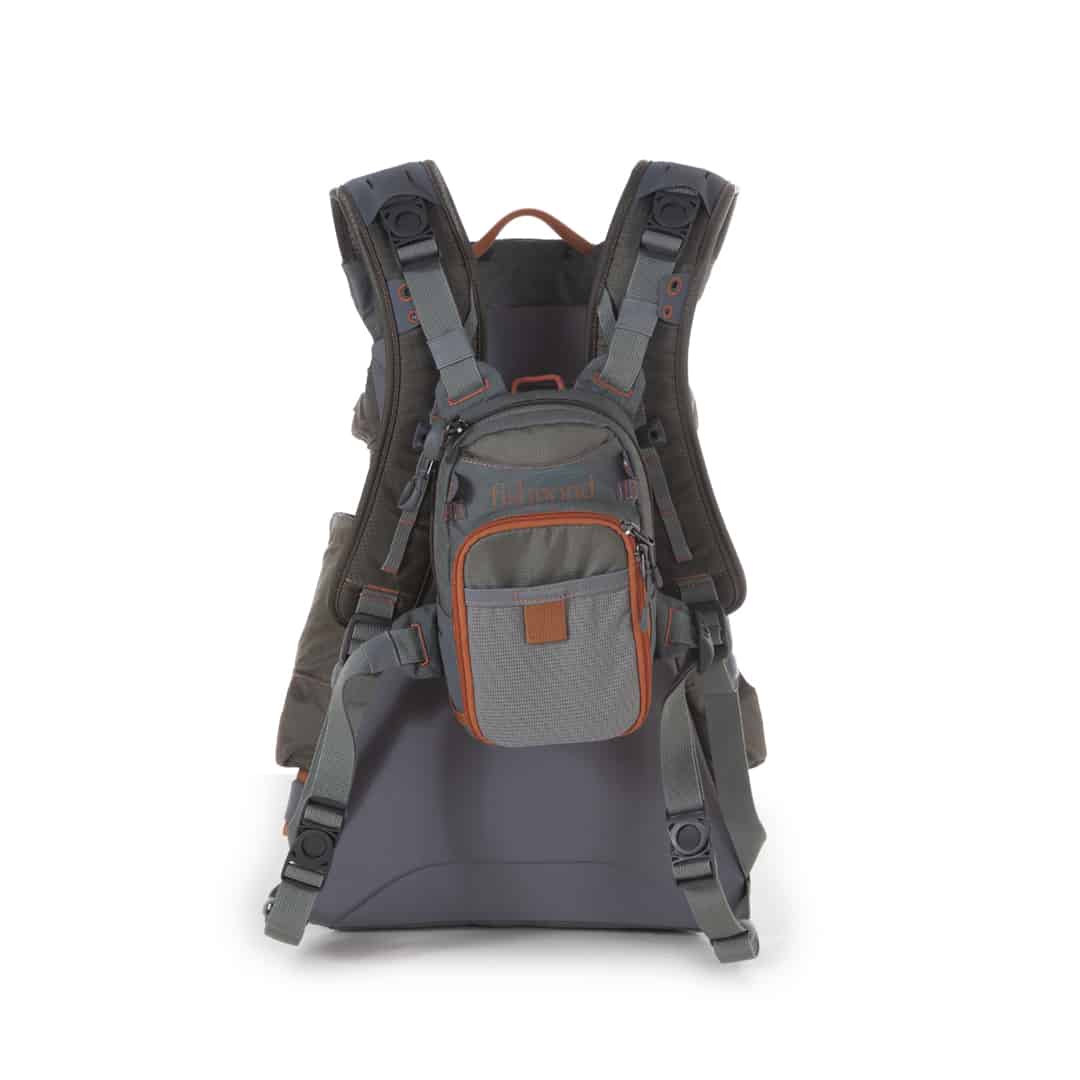 RLBK 816332014956 Fishpond Ridgeline Fishing and Travel Backpack With Canyon Creek Chest Pack Added On to Shoulder Straps