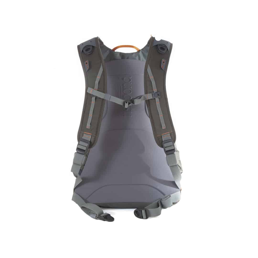 RLBK 816332014956 Fishpond Ridgeline Fishing and Travel Backpack Front Detail With Sternum Strap