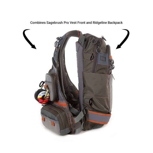 Fishpond Ridgeline Tech Pack Fly Fishing Vest & Backpack