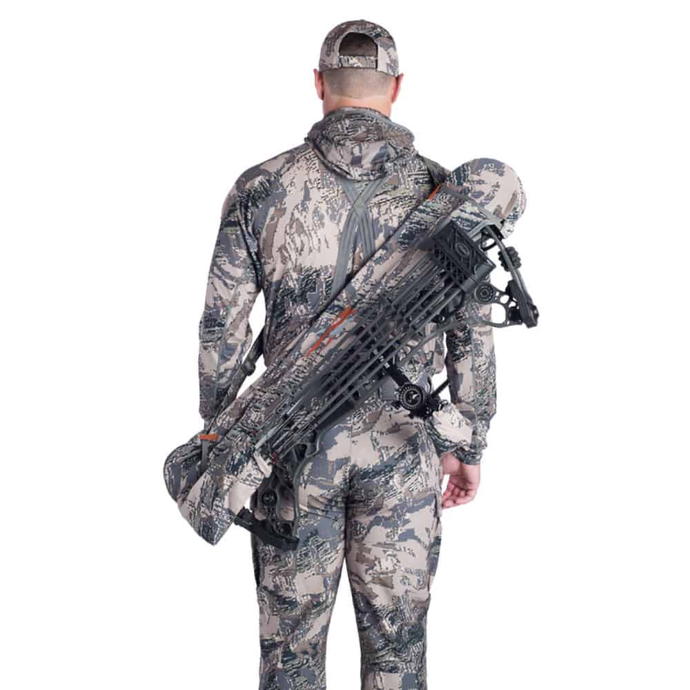 SITKA Gear Bow Sling Optifade Open Country On Back