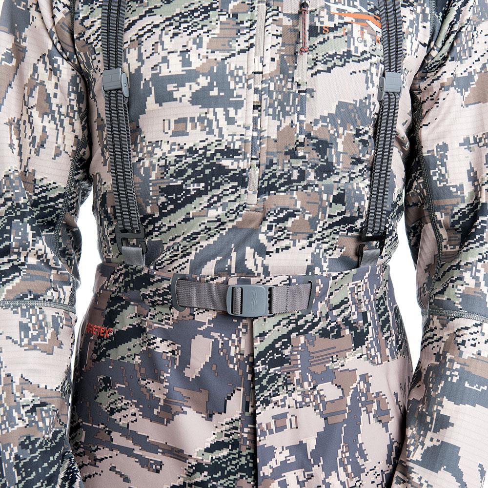 SITKA Gear Cloudburst Rain Jacket Optifade Open Country Suspender Detail