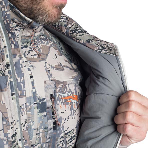 SITKA Gear Kelvin Lite Hoody Optifade Open Country Insulation Detail
