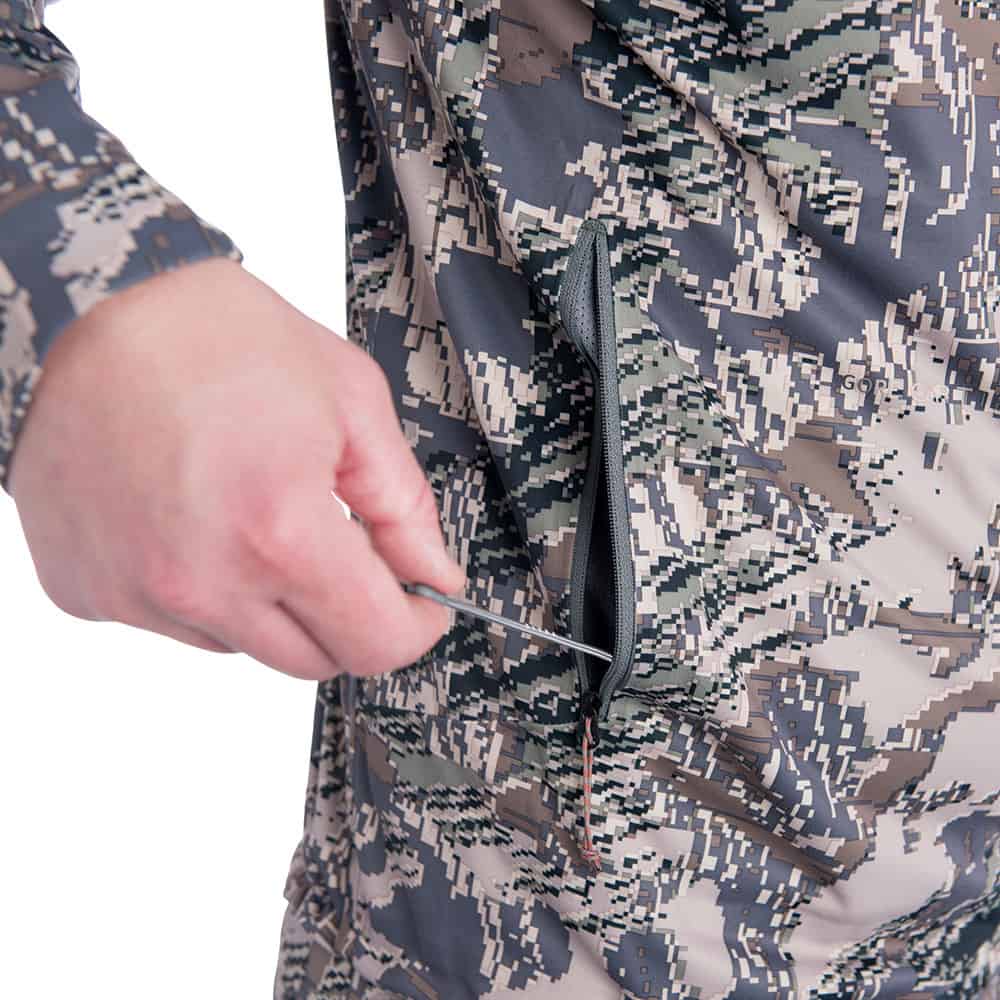 SITKA Gear Mountain Jacket Optifade Open Country Hand Pocket Detail