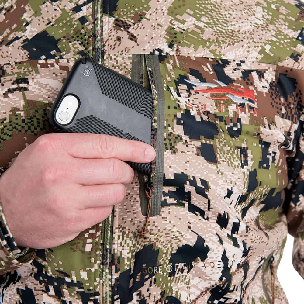 SITKA Gear Mountain Jacket Optifade Subalpine Chest Pocket Detail